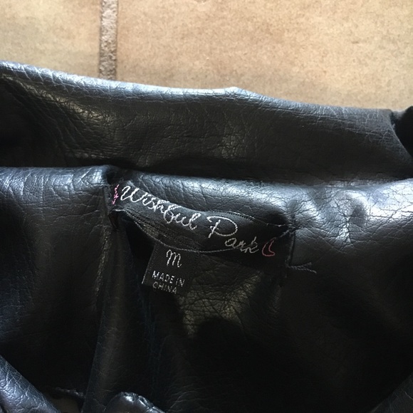 SOLD——WISHFUL PARK Black Leather Jacket (Juniors) - Picture 11 of 11